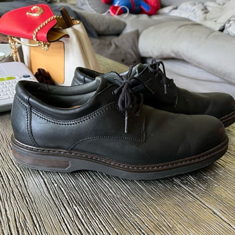 SAS Black Mens Lace Up Shoes Style K8970529 sz 11 EUC